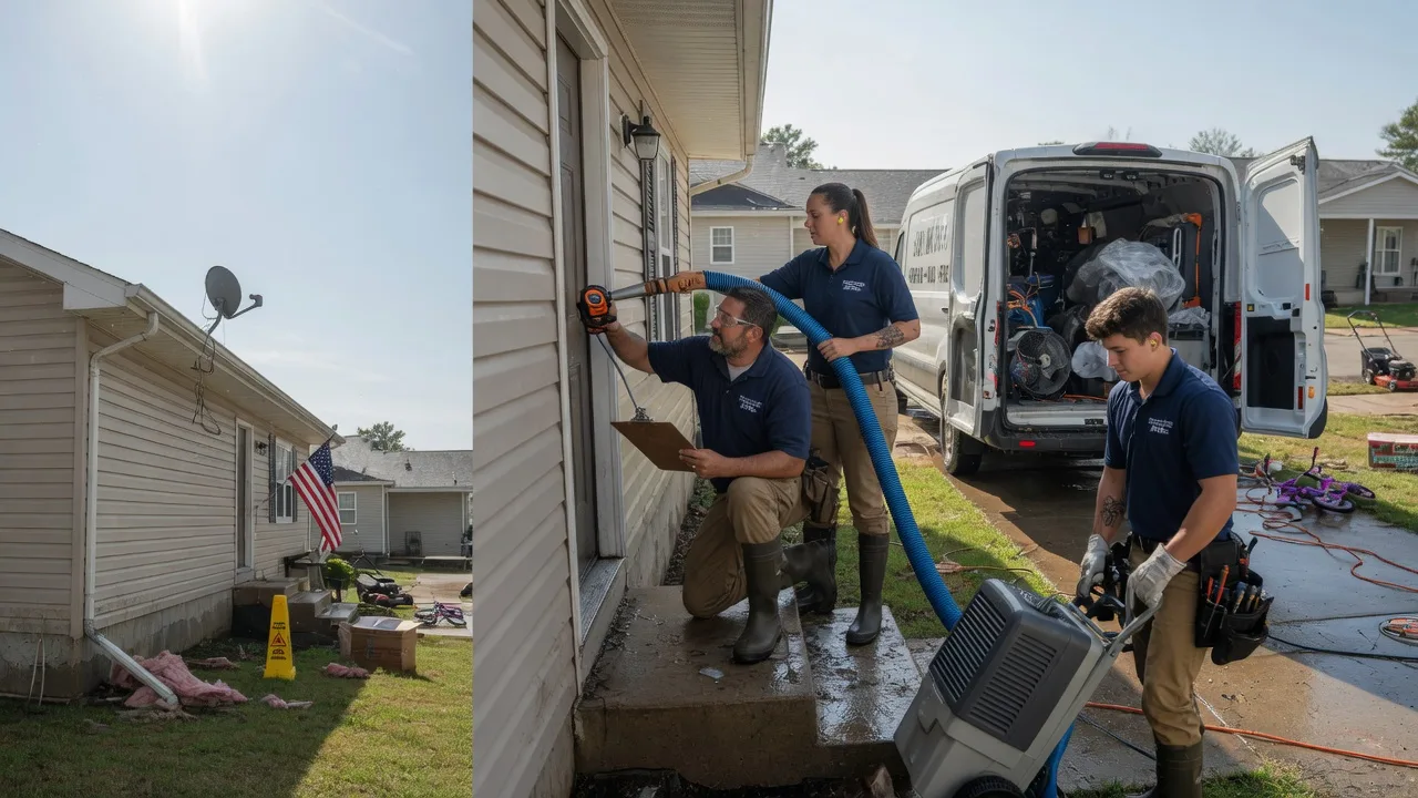 Ceiling Water Damage Restoration in Belleville, MI near me